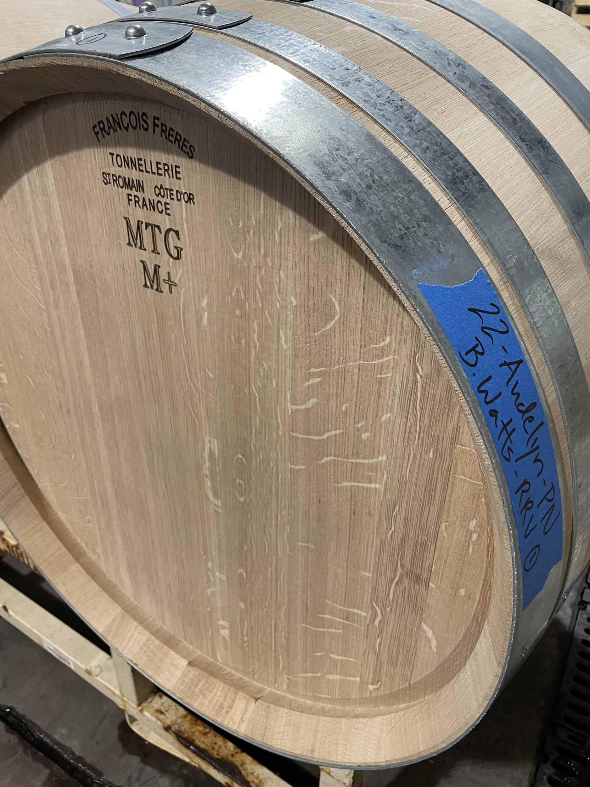 2022 Pinot Noir barrels