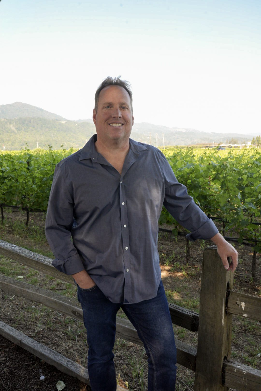 Winemaker Mitchell Masotti in French Oak Cellar